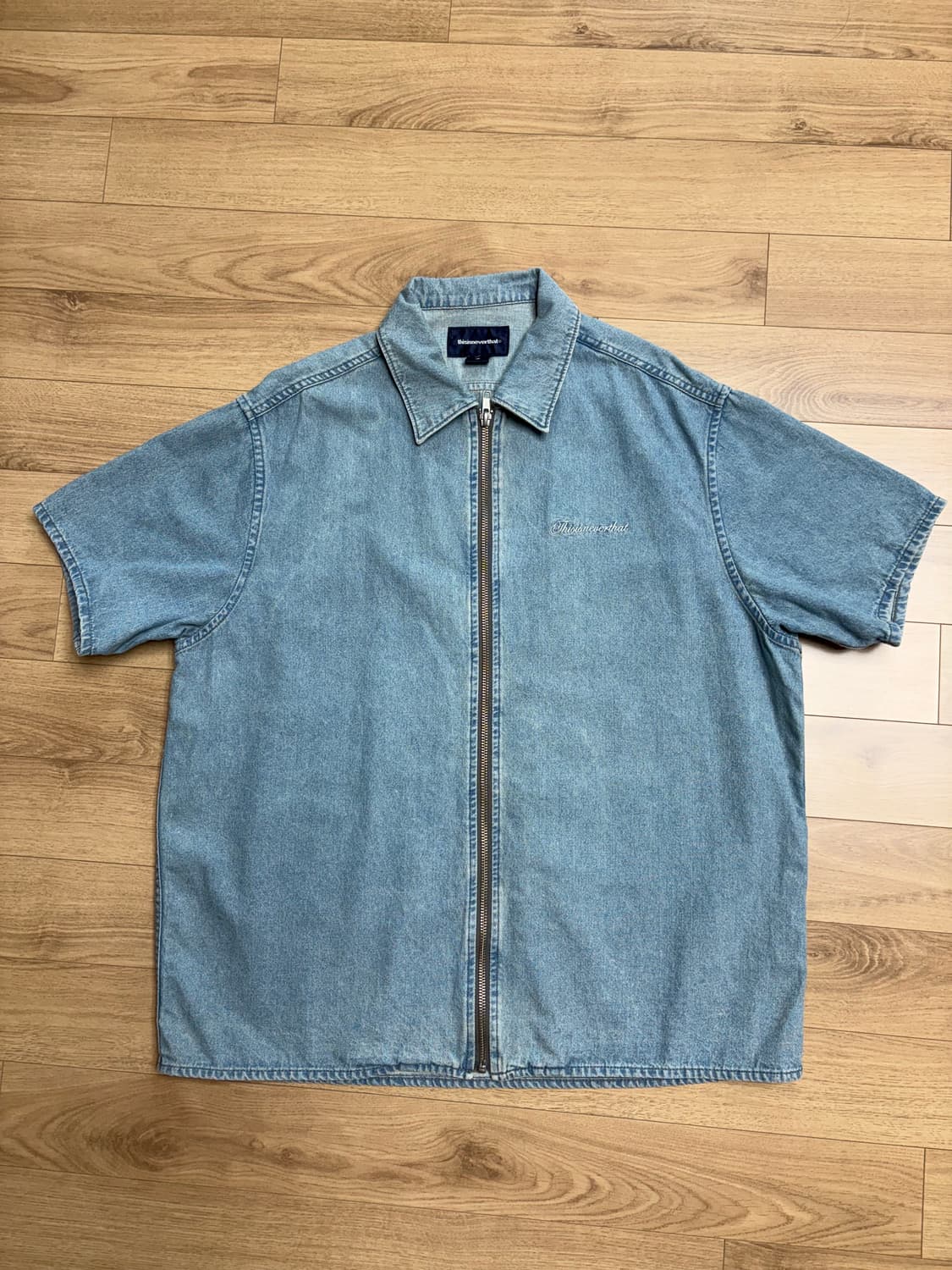 디스이즈네버댓 데님 반팔셔츠s 상품이미지2