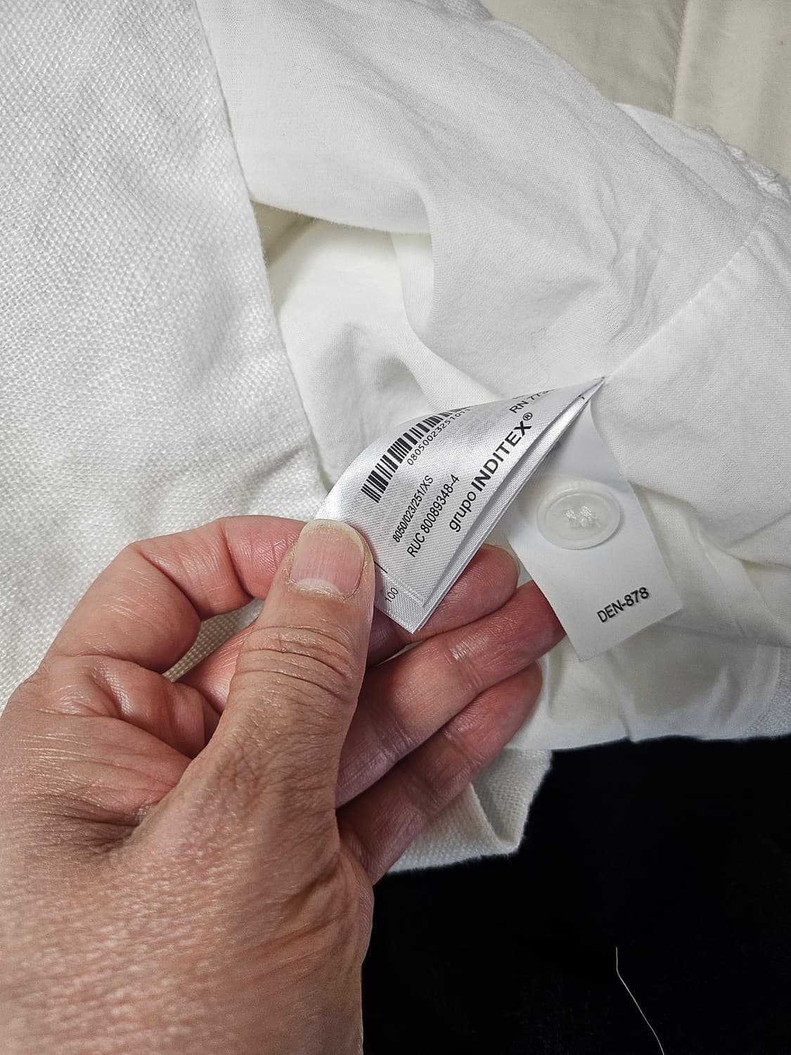 ZARA 화이트 린넨 베스트 상품이미지3