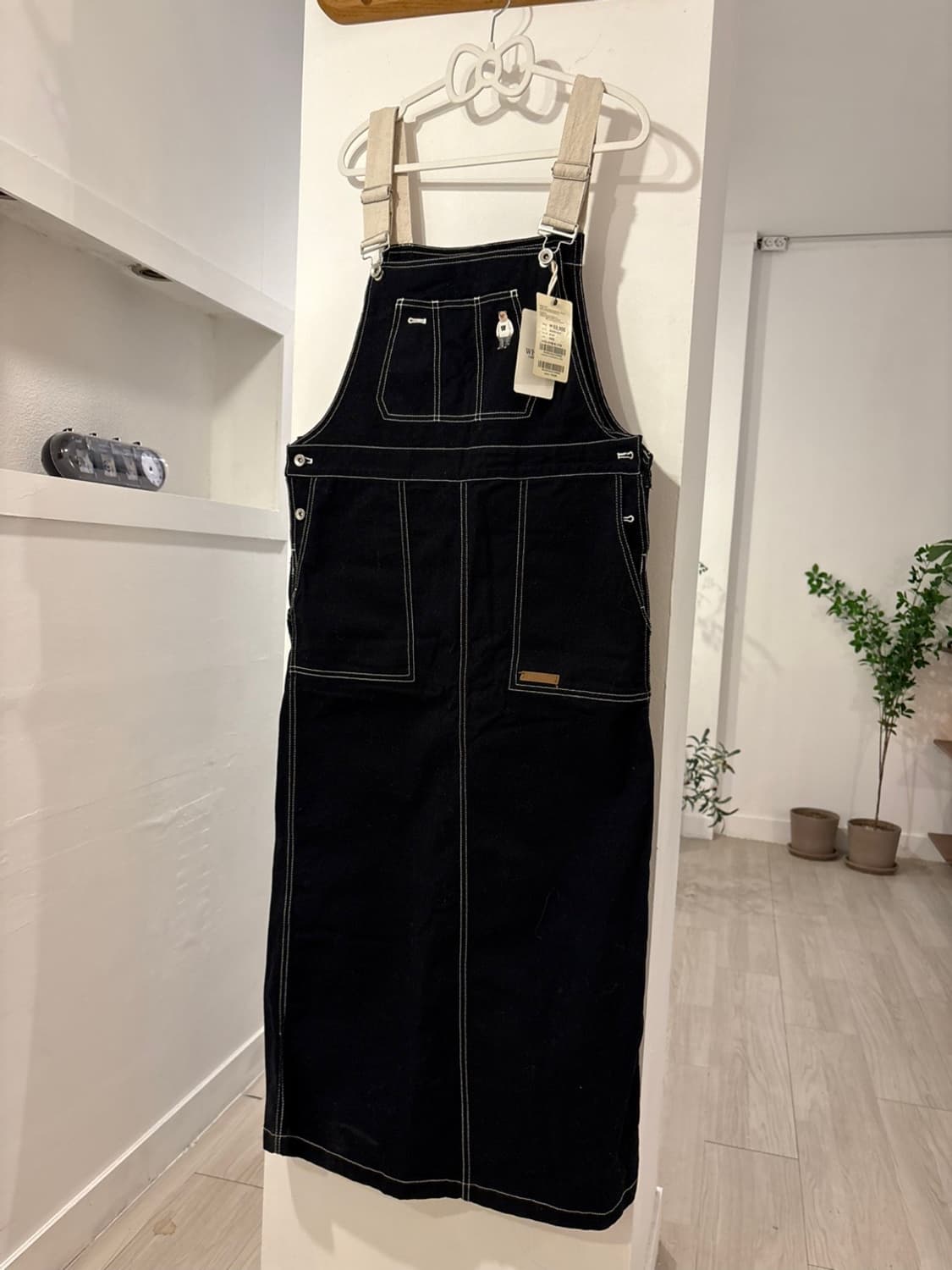 후아유 스티치 멜빵 치마  상품이미지4