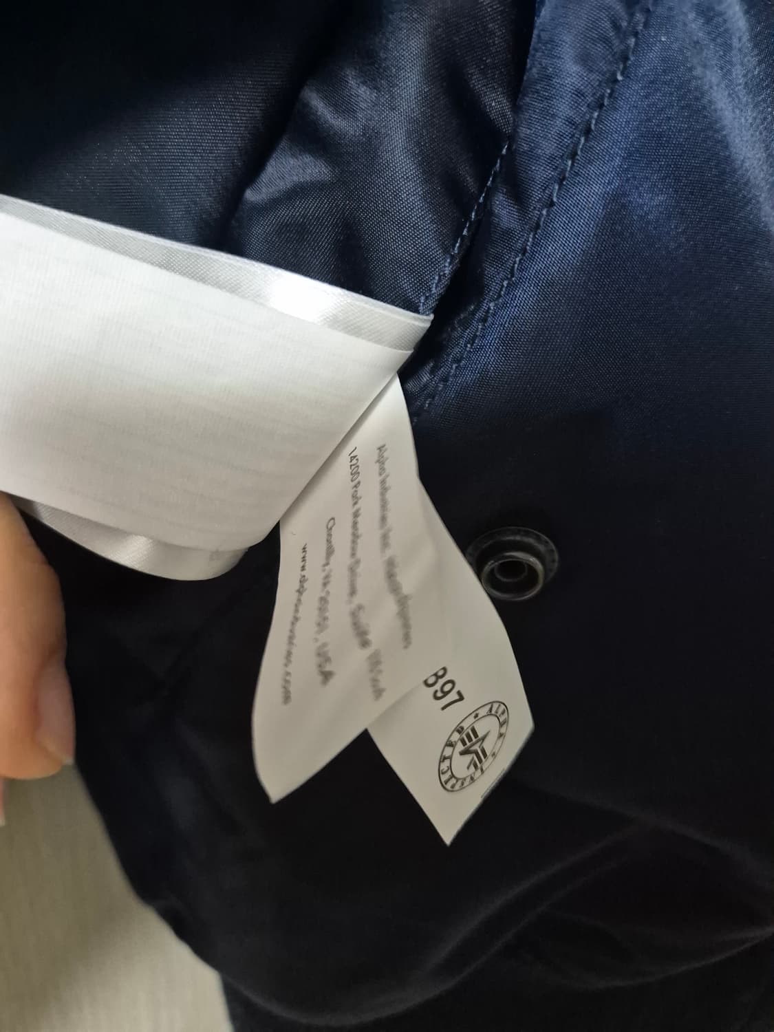 알파인더스트리 USA 성조기 나사 ma-1 플라이트 자켓 S 항공점퍼 상품이미지7