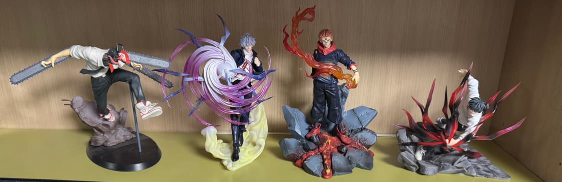 주술회전-고조,스쿠나,유타/ 체인소맨-덴지 피규어 상품이미지1