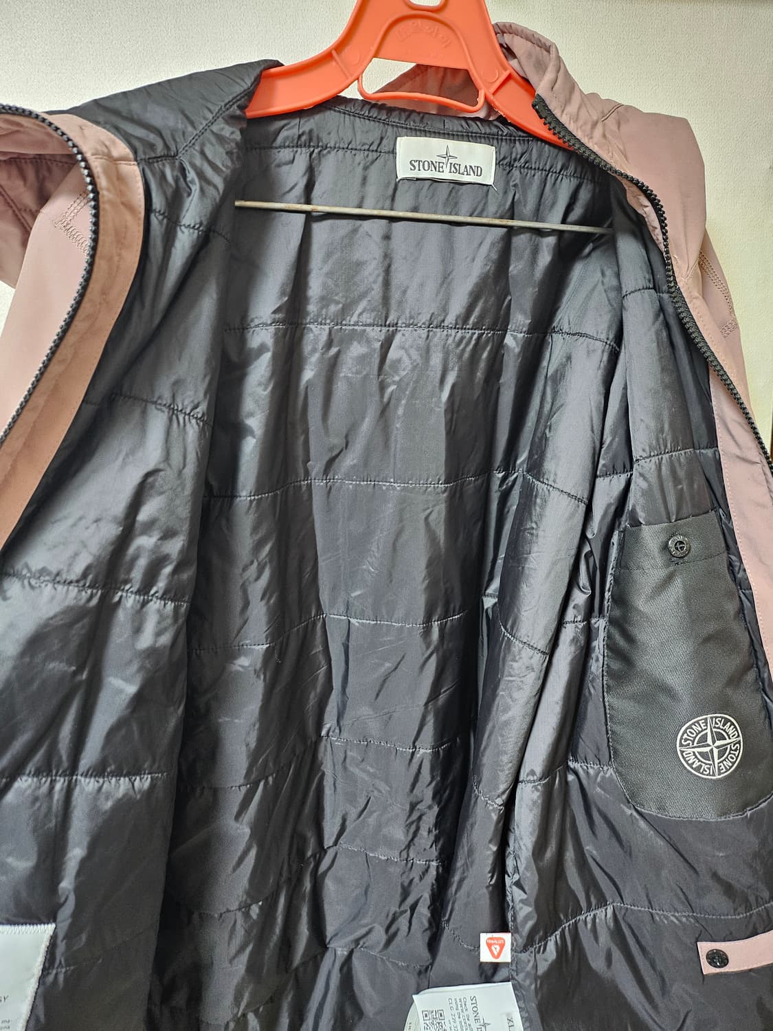 스톤아일랜드 소프트쉘R 프리마로프트 로즈쿼츠xl 상품이미지8