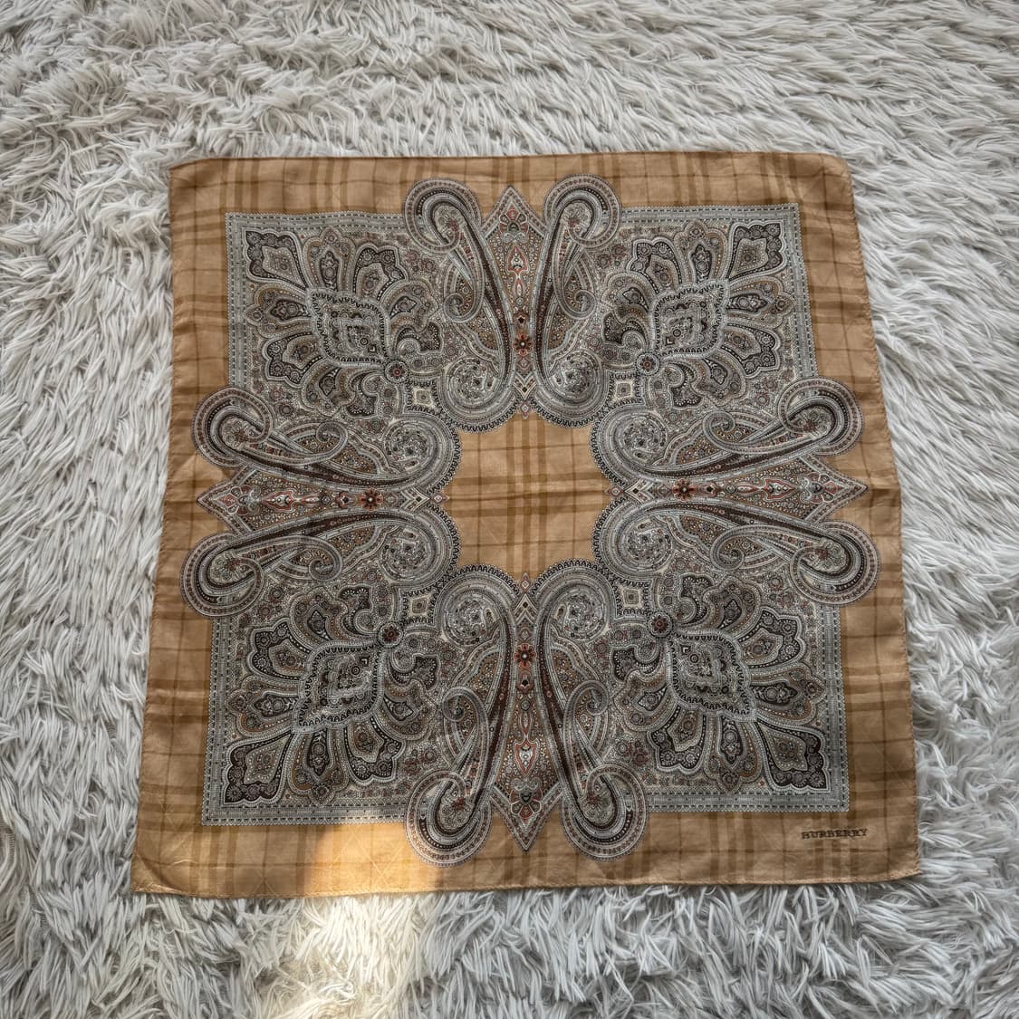 BURBERRY 일본빈티지 손수건 버버리 빈티지손수건 스카프 free 상품이미지2