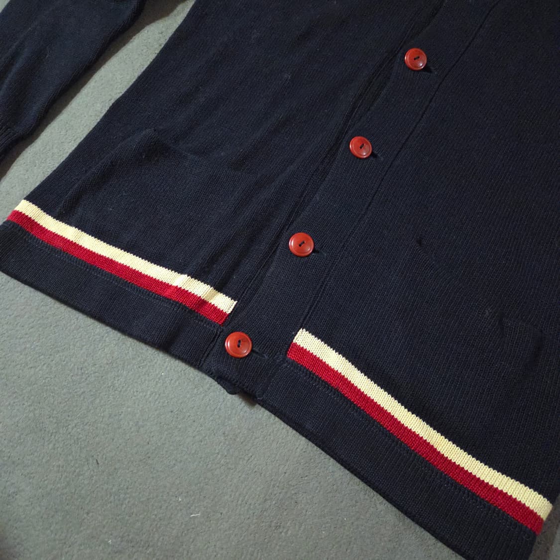 폴로 올아메리칸 피마코튼 숄 카라 가디건 M 상품이미지6