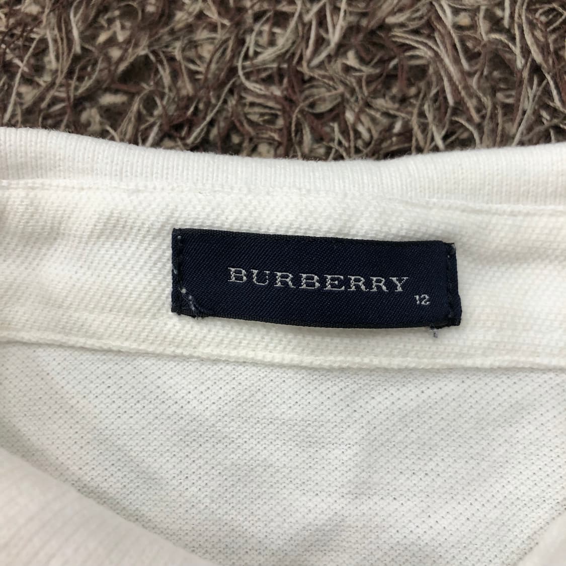 버버리 걸스 화이트 카라 티셔츠 XS 44 추천 상품이미지3