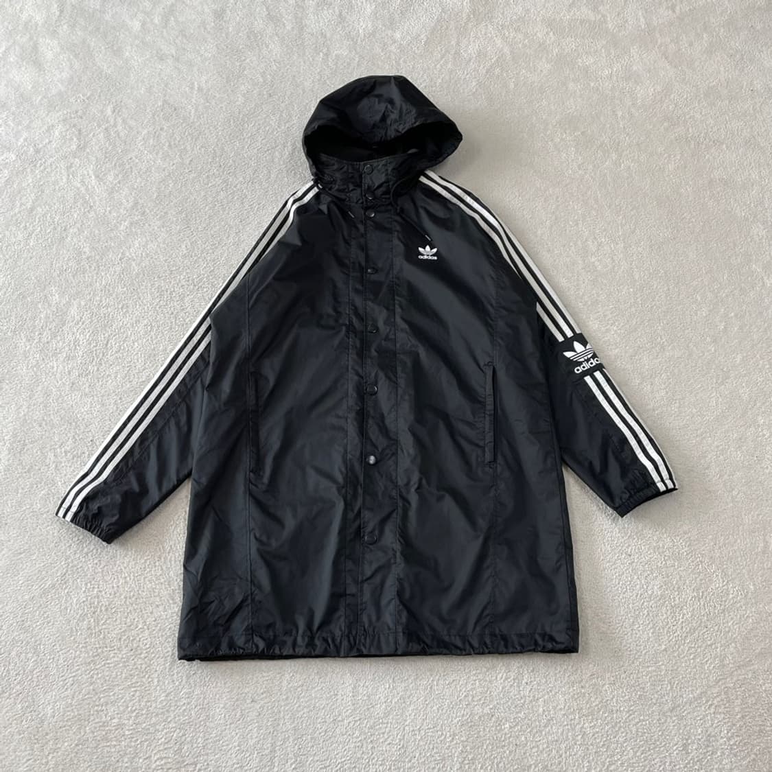 L 아디다스 백로고 롱 윈드 바람막이 락업 자켓 100  상품이미지2
