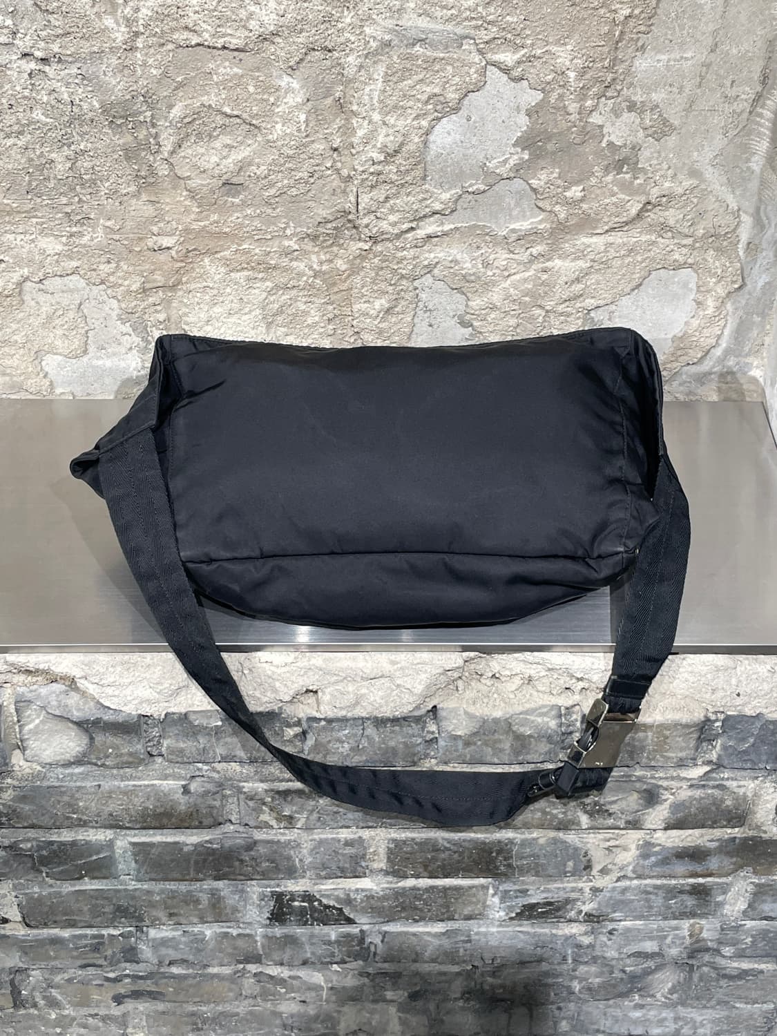 프라다 018 테크 블랙 나일론 페니백 상품이미지5