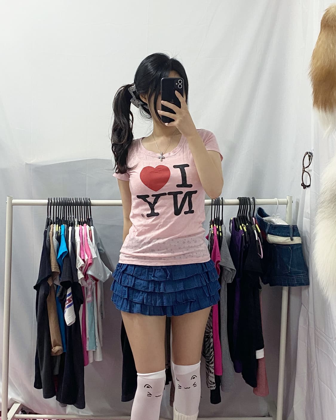 [I ♡ NY] 아이러브뉴욕 핑크 반팔  상품이미지1