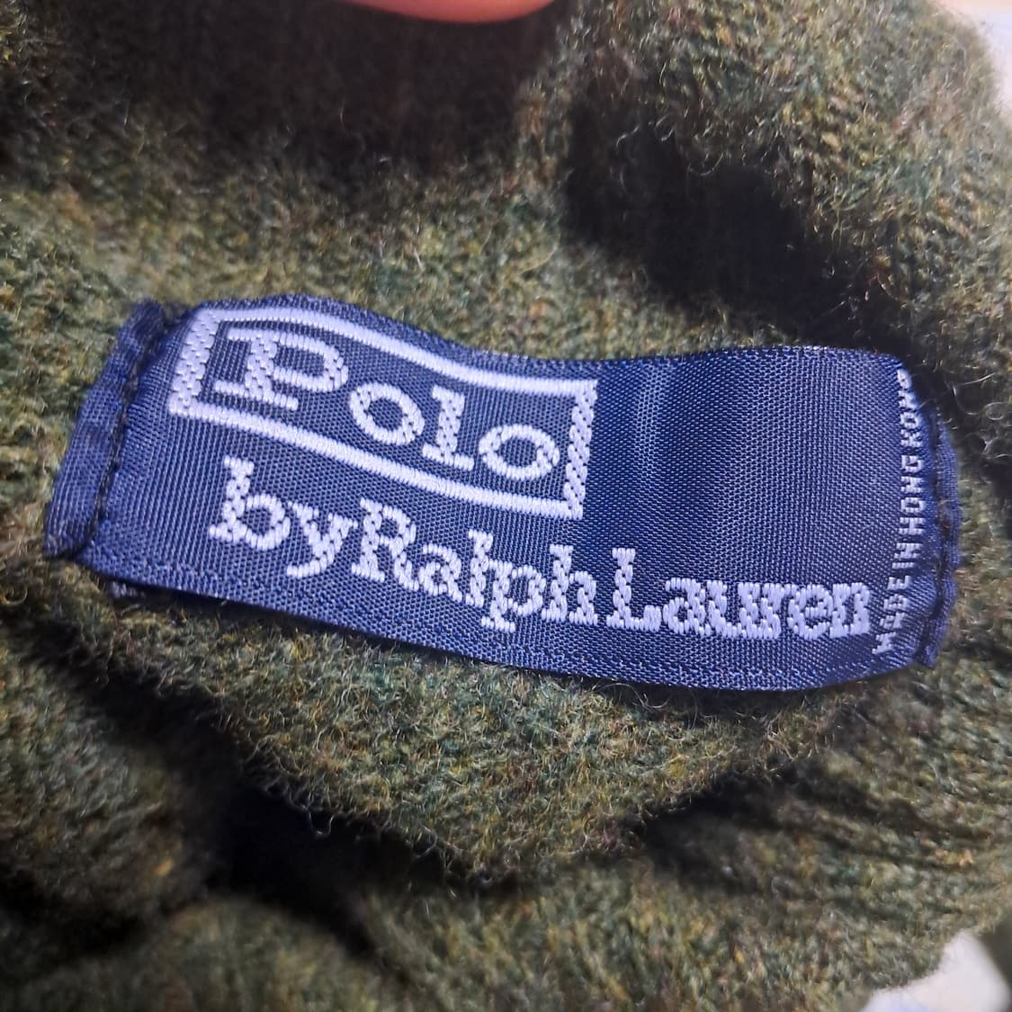 폴로 랄프로렌 남성 꽈배기 케이블 니트 목폴라 니트 M사이즈 상품이미지7