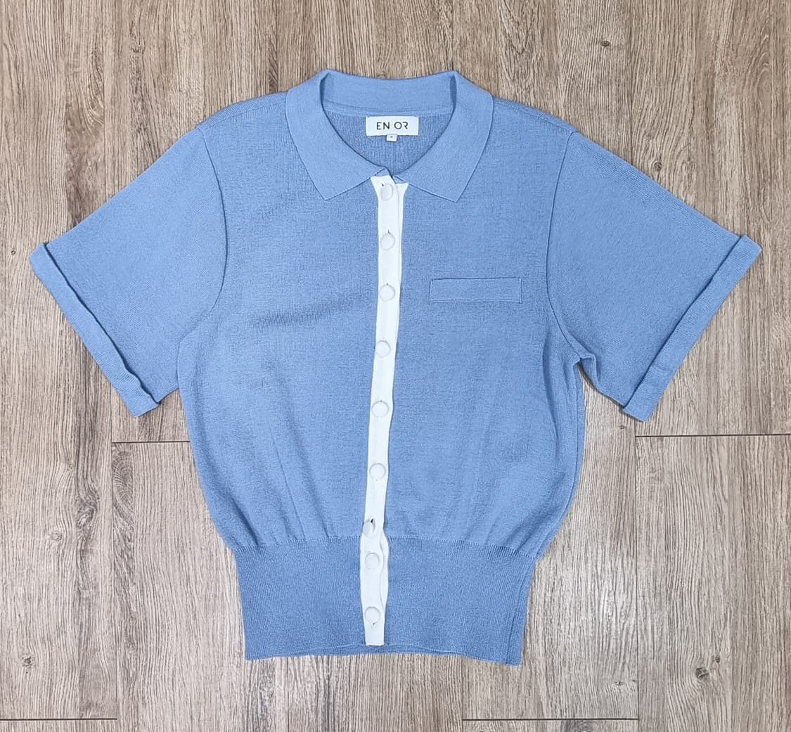 ENOR 엔오르 니트 반팔 가디건 S  _ 여성 상품이미지1