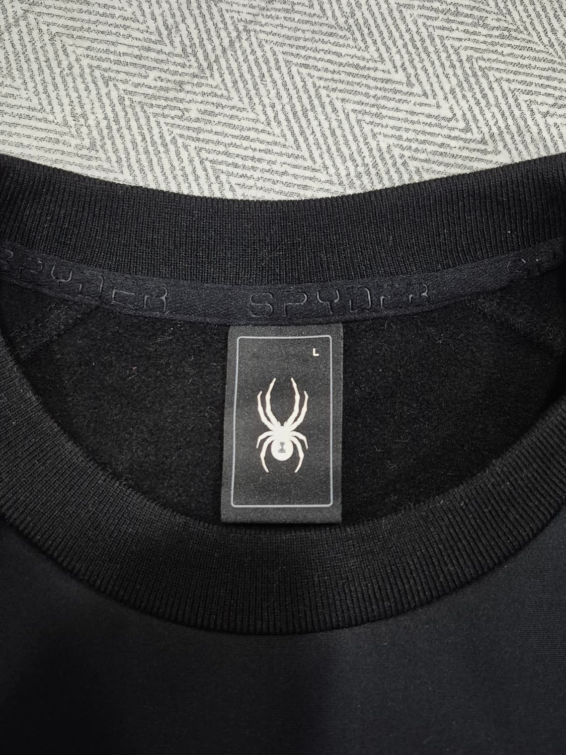 스파이더 안감기모 프론트 레터링 로고 맨투맨 남성 100사이즈 상품이미지6