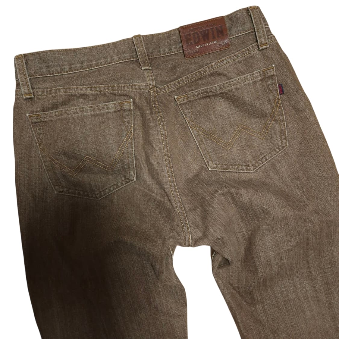 에드윈 403 브라운 레귤러 스트레이트 팬츠 상품이미지5