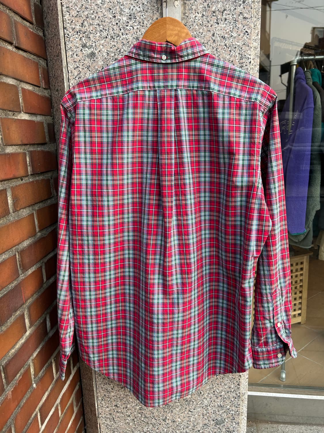 90‘s 폴로 타탄체크셔츠  상품이미지5