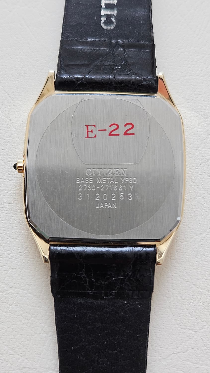 빈티지 시티즌 익시드 골드 가죽 시계 상품이미지7