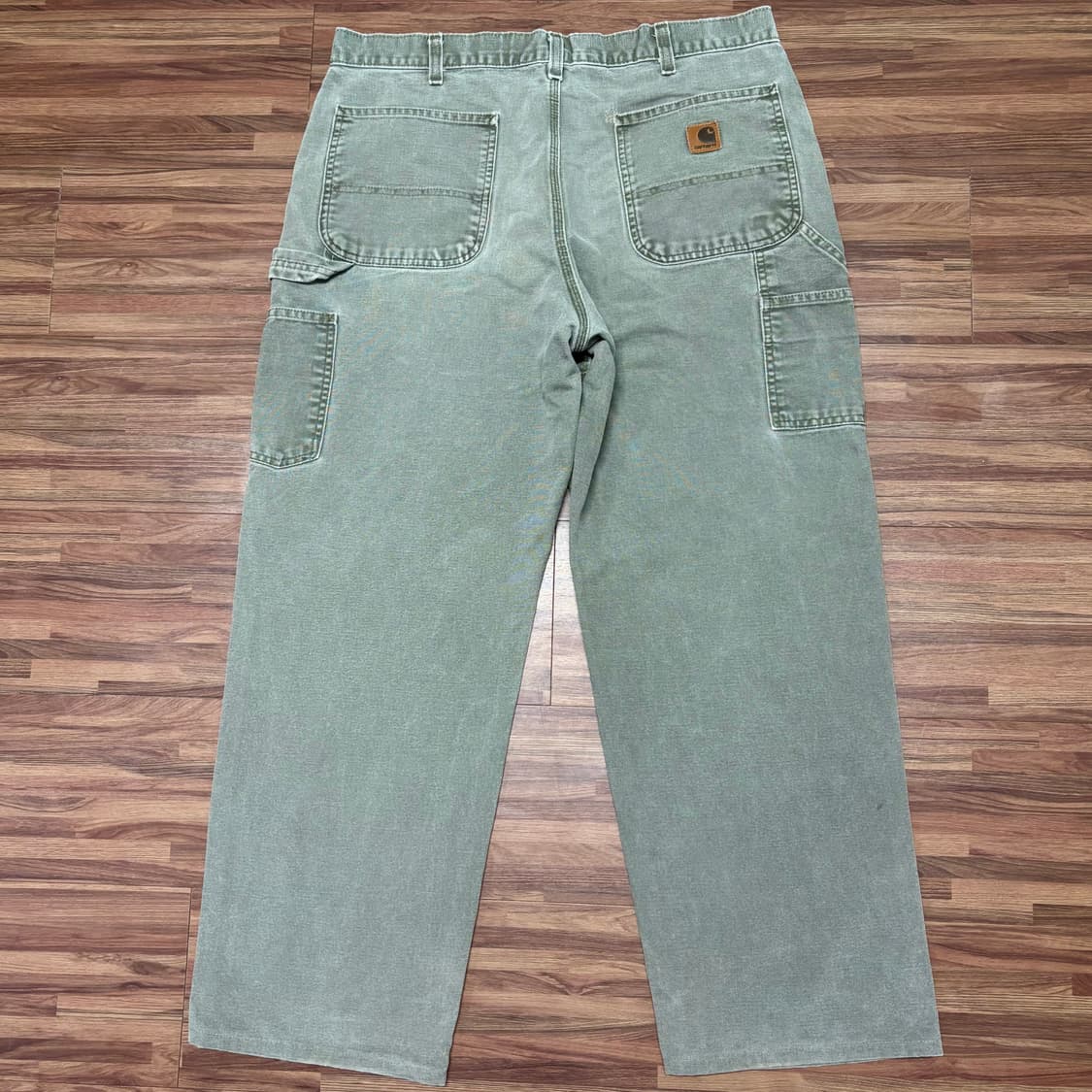 빈티지 칼하트 모스그린 싱글니 카펜터 팬츠 34 상품이미지2