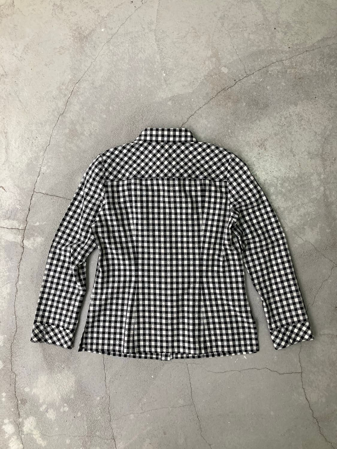 black gingham check shirt 상품이미지6