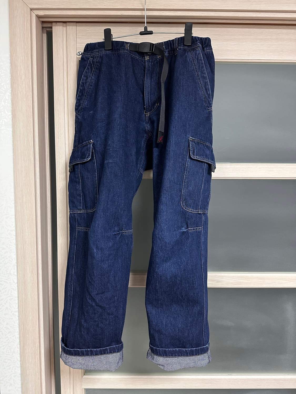 그라미치 루즈 테이퍼드 카고 팬츠 인디고 L 사이즈 상품이미지1