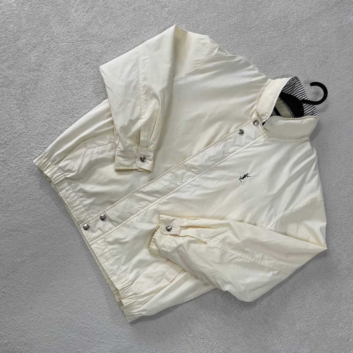 100 입생로랑 올드스쿨 블루종 자켓  상품이미지3