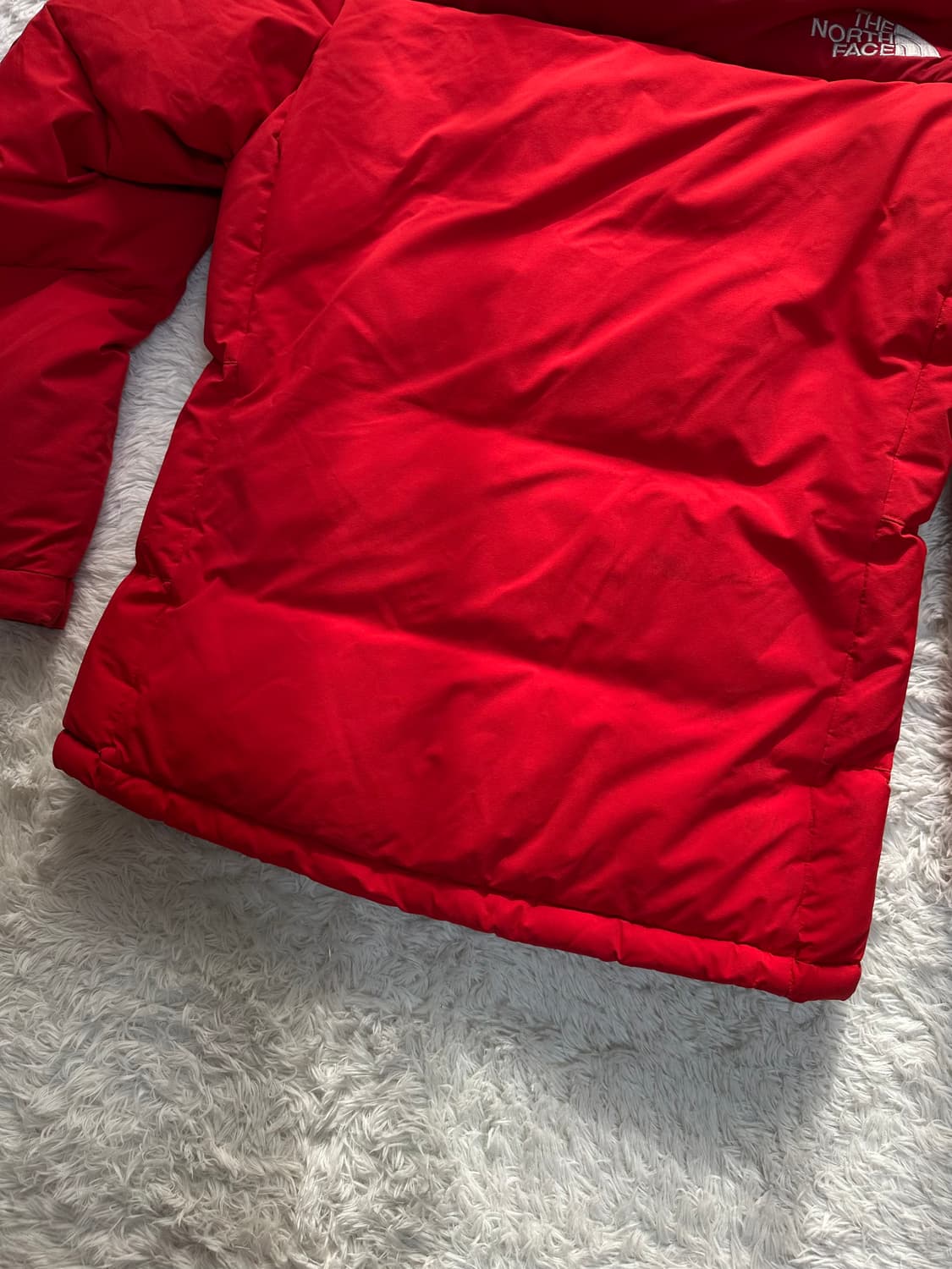 노스페이스 키즈 패딩 85(M) 빨간색 상품이미지4