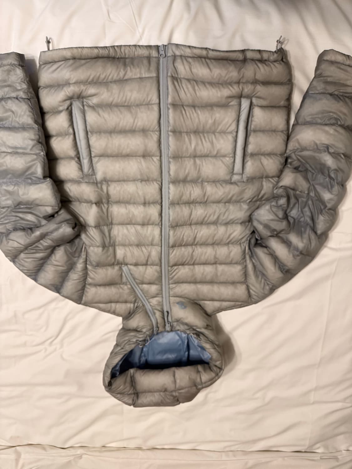 산산기어 25fw 서픽스 경량패딩 그레이 1사이즈 상품이미지2