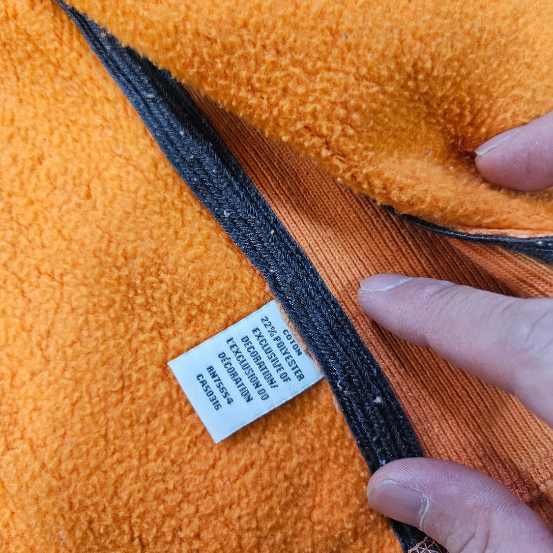 아베크롬비 Y2k 워시드 빈티지 오렌지 후드집업 M 상품이미지8