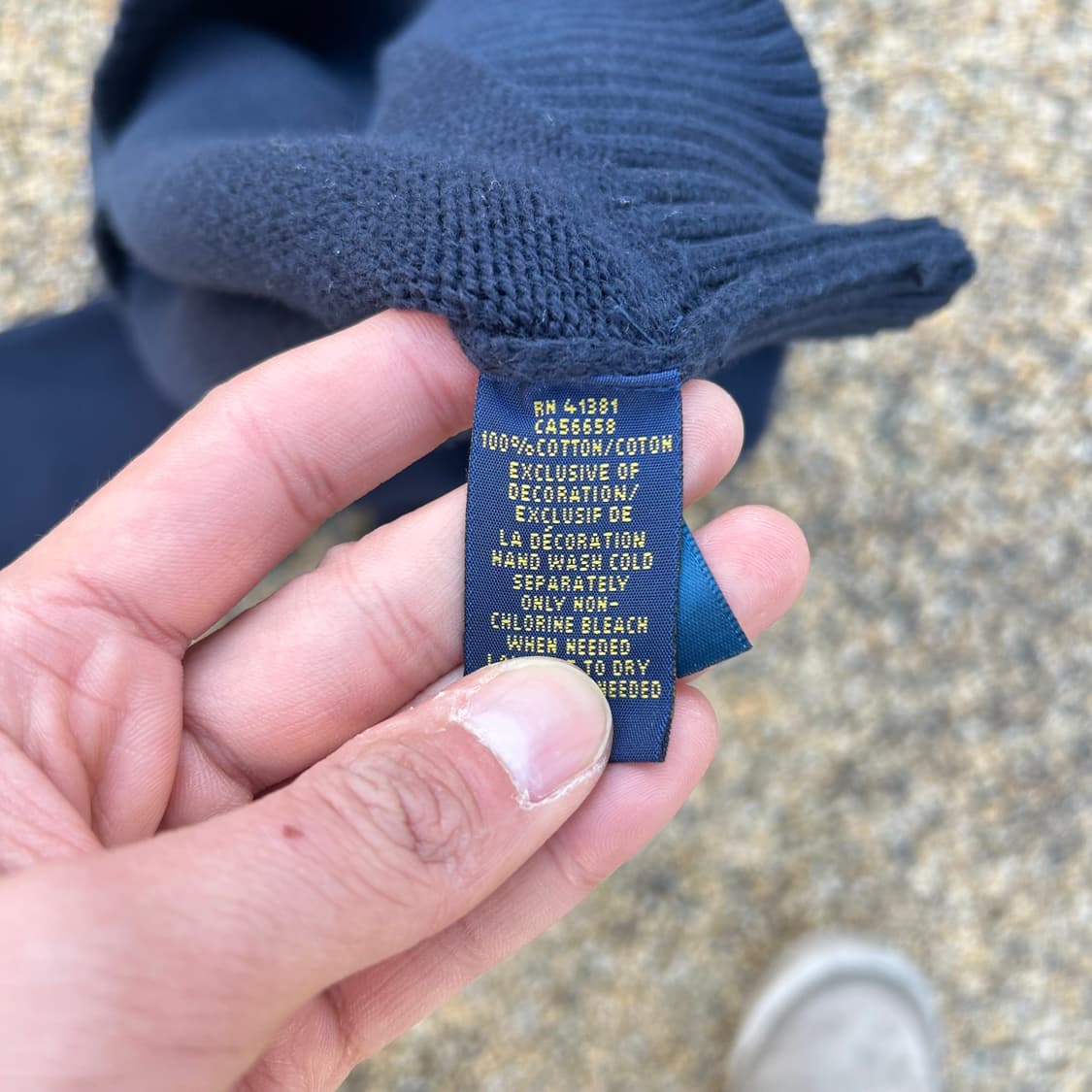 폴로 랄프로렌(polo ralph lauren) 네이비 코튼 니트 상품이미지5