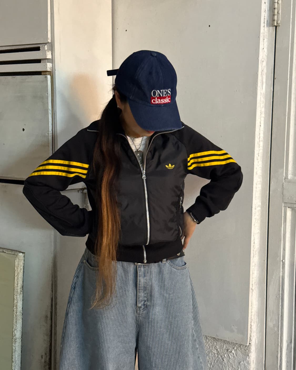 아디다스 윈터 더블 크롭 삼선 져지 상품이미지1