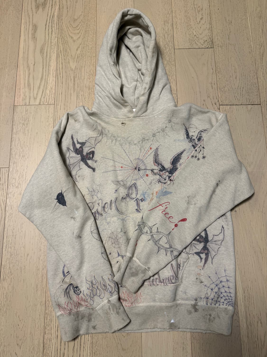 [XL]세인트미카엘(마이클) 닥터우 Dr.Woo 콜라보 타투 후드 상품이미지1