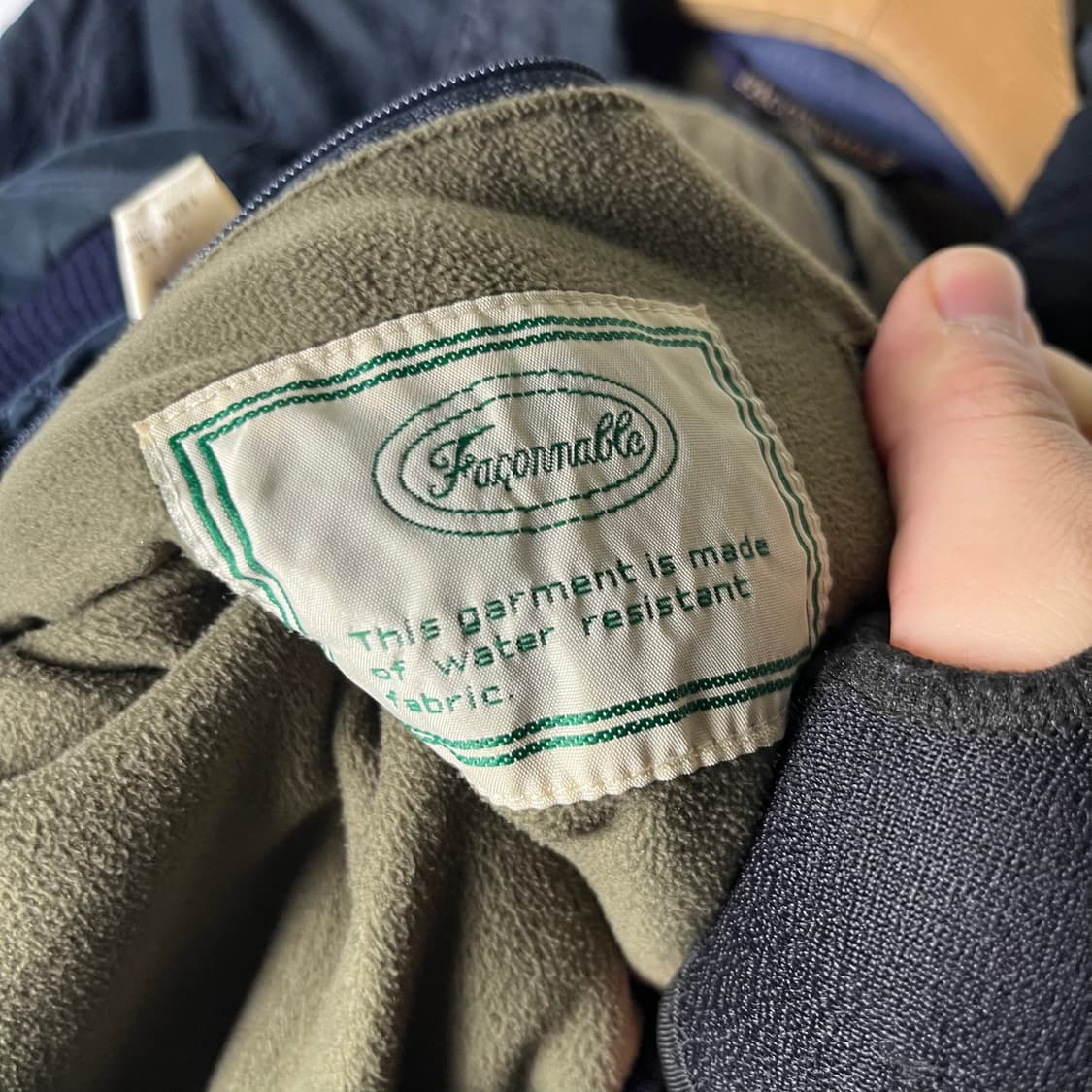 [Faconnable] 90's 파쏘나블 엘보패치 퀼팅 파데드자켓 상품이미지5