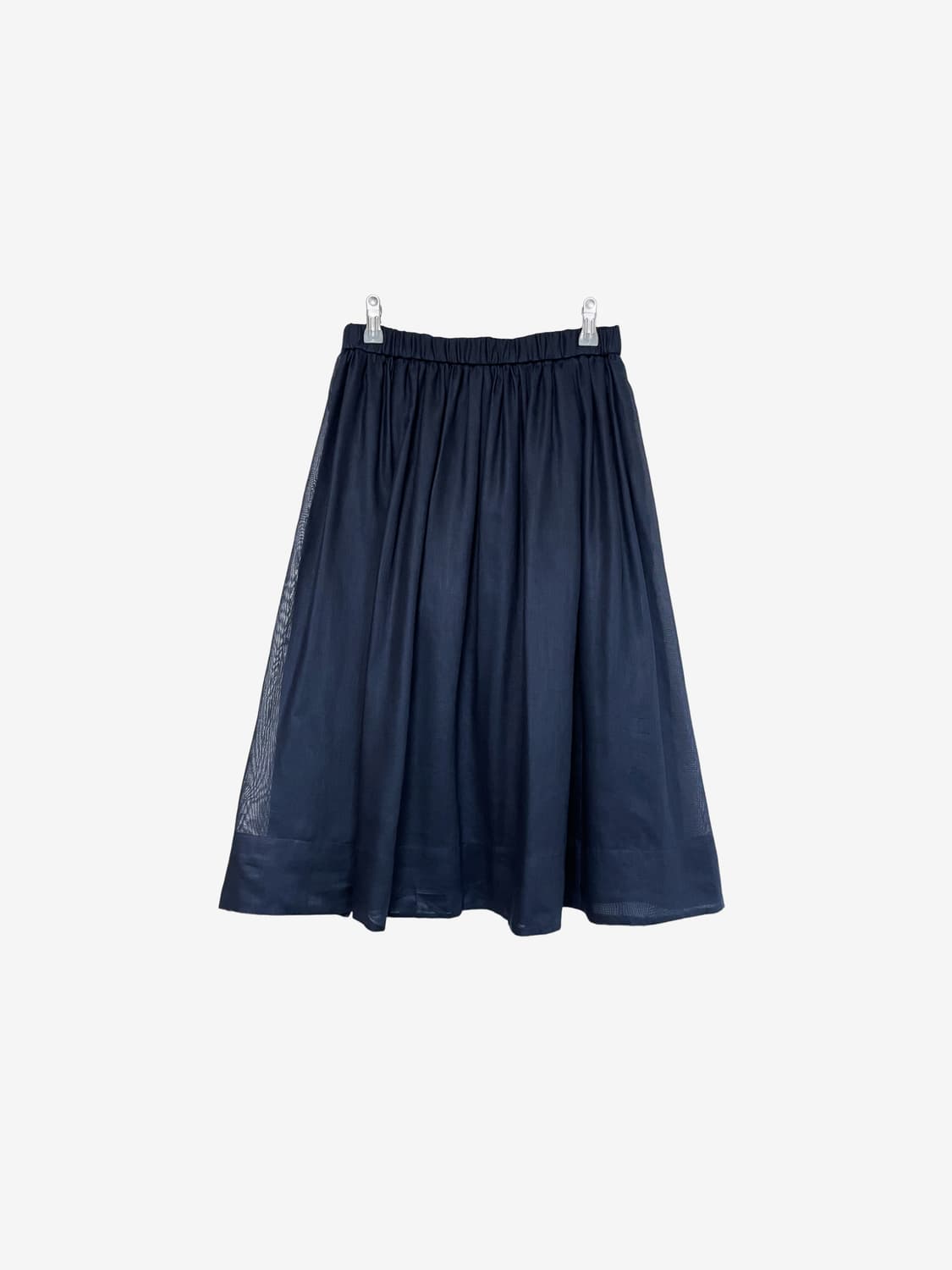 Flare Long Skirt - Dark Navy 상품이미지7