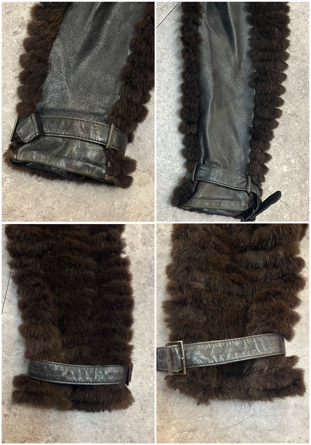 밍크퍼 양가죽 자켓 브라운 66 #csz2219 상품이미지9