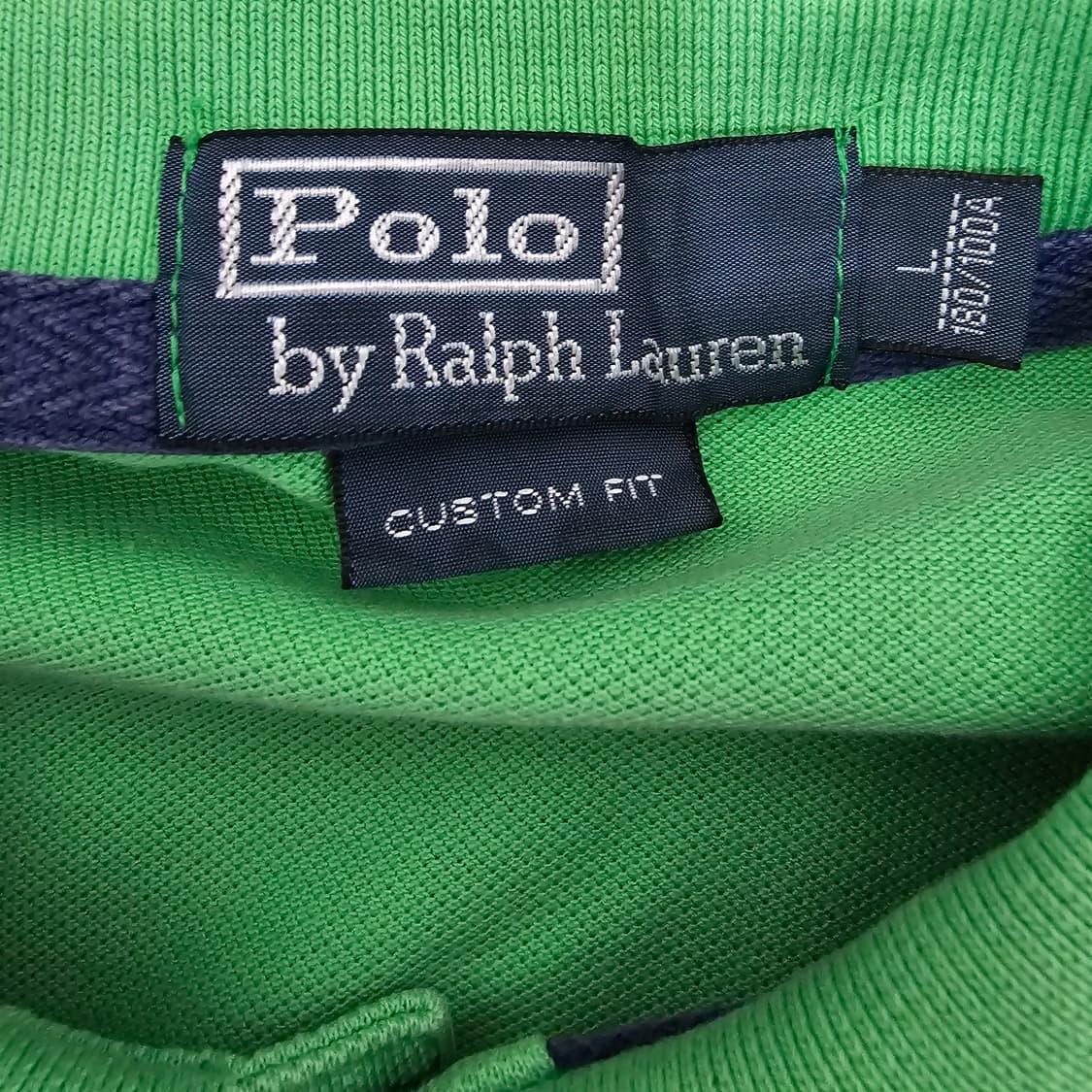 폴로 랄프로렌 그린색 반팔 카라티 L 상품이미지3