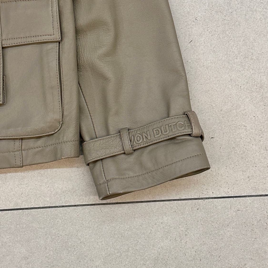 본더치 유틸리티 쉽스킨 레더 자켓 상품이미지5