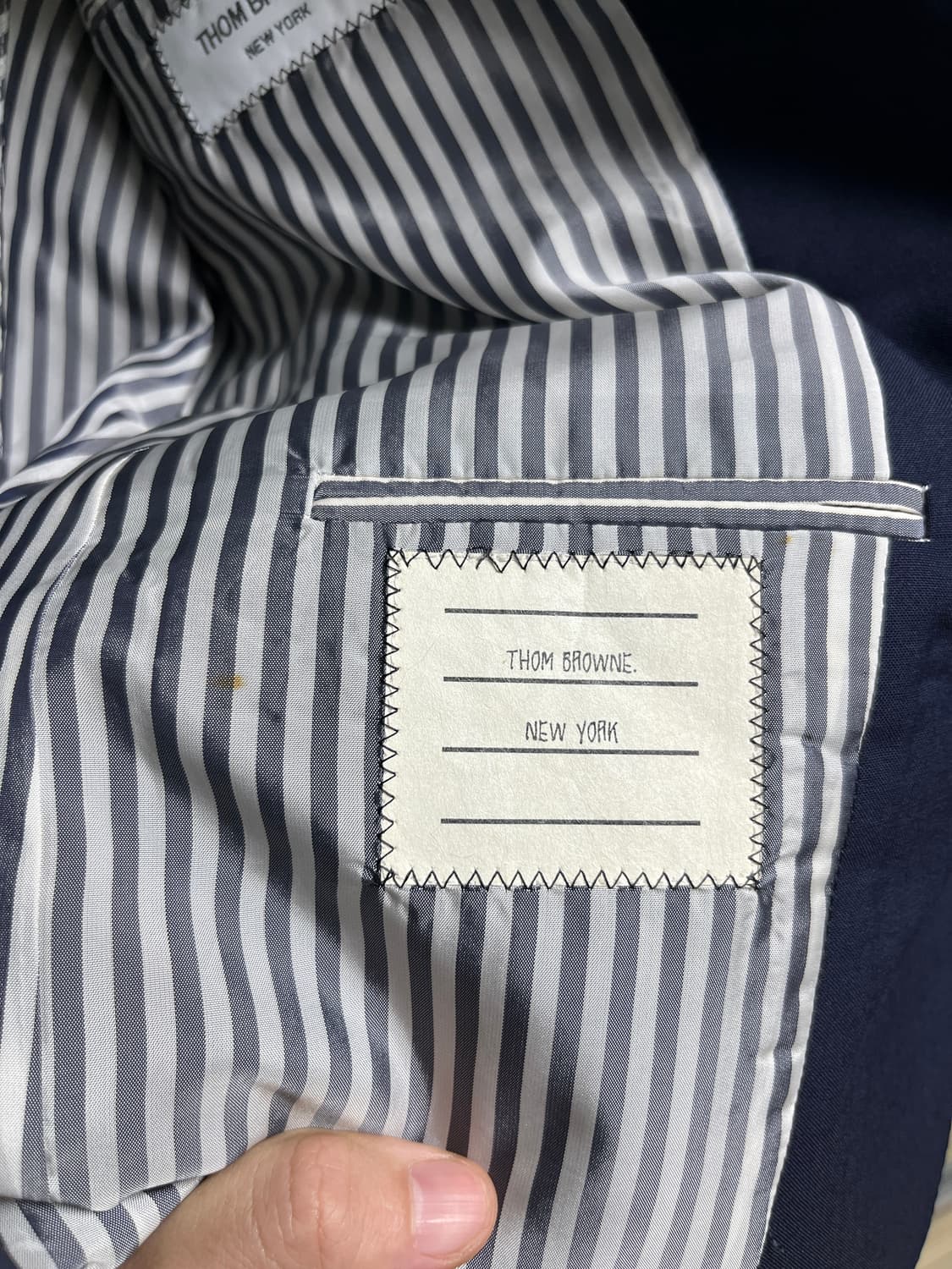 톰브라운 수트 네이비 상품이미지4