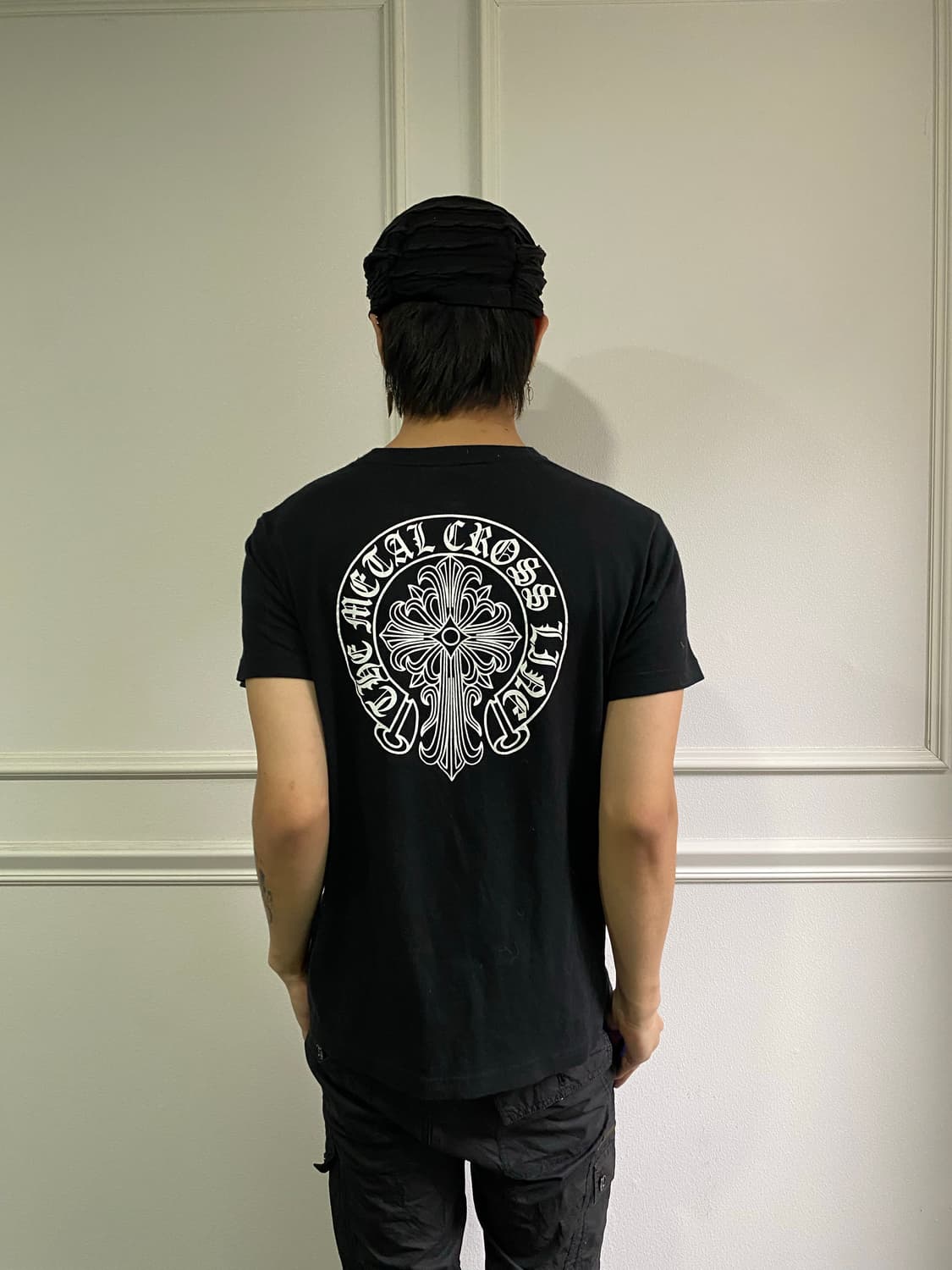  Back Cross Print Tee 상품이미지1