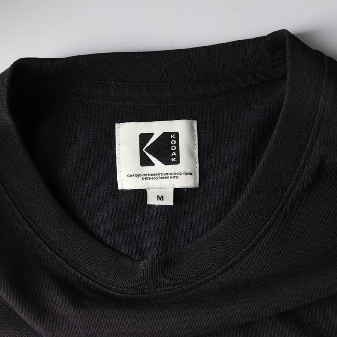 코닥 로고 프린팅 블랙 반팔 티셔츠 M 상품이미지5