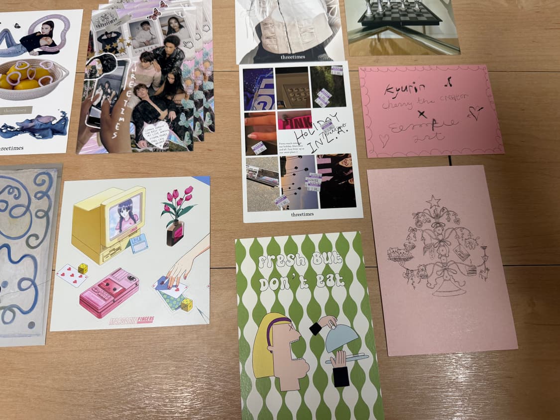 엽서 일괄 양도/쓰리타임즈 글로니 보헴서 규린 이수키아트 페르트 애즈온 상품이미지5