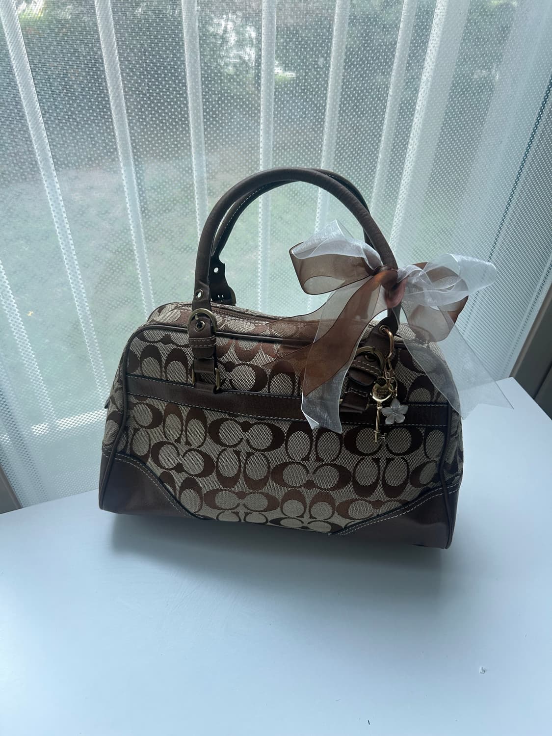 !!신상🤎)) Coach 코치 시그니처 브라운 토트백 상품이미지4