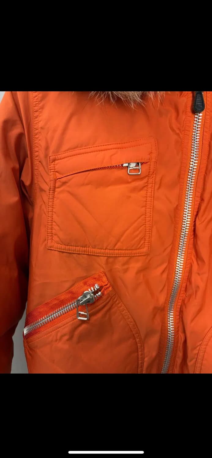 폴로랄프로렌 00s 덕다운 오렌지 크롭 봄버자켓 H1880 상품이미지3