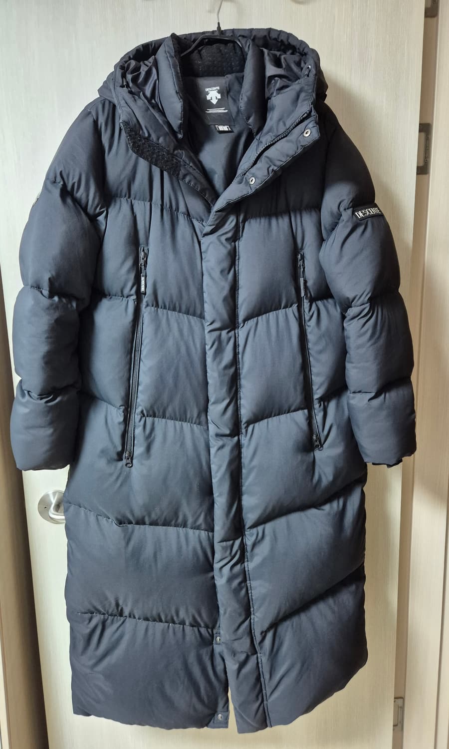 데상트 남성 구스다운 롱패딩  라지 상품이미지1