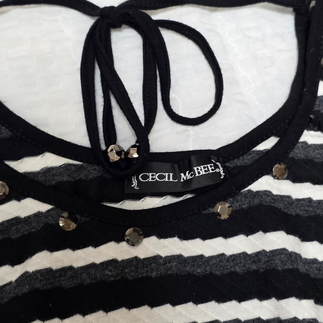 일본 빈티지 오네갸루st 스트라이프 셔링 원피스 상품이미지5