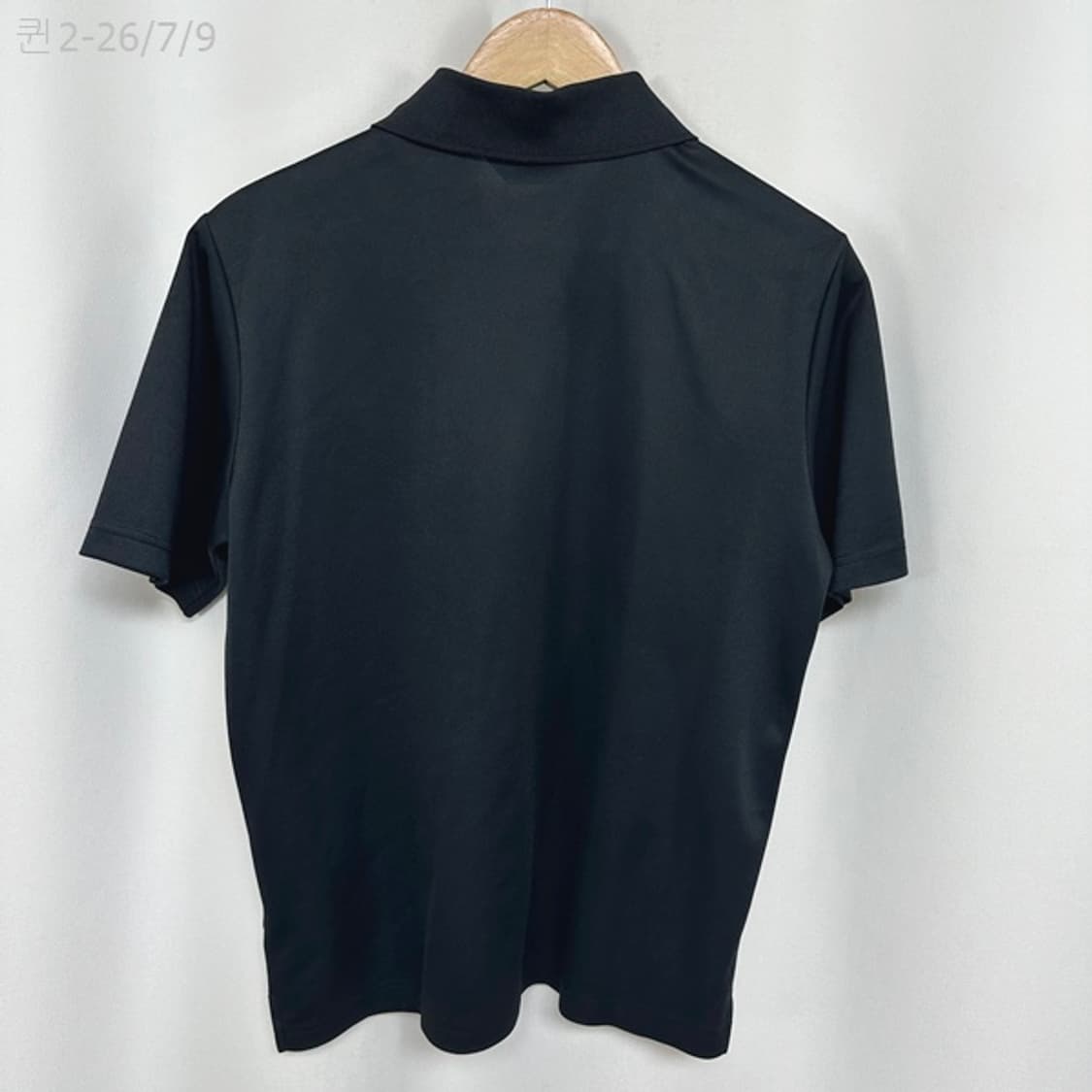 블랙앤화이트 남자 카라 반팔티 검정 100 M  EO 상품이미지7