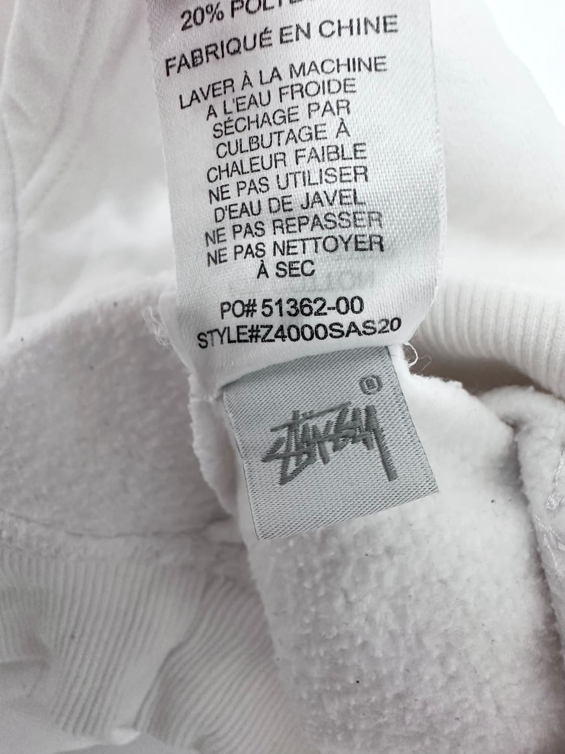 스투시 아워레가시 음양 흰색 후드티 상품이미지6