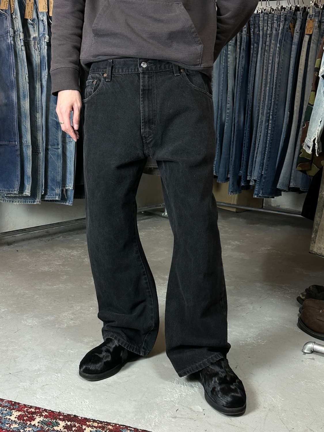 00's 빈티지 리바이스 517 블랙 플레어진 상품이미지10