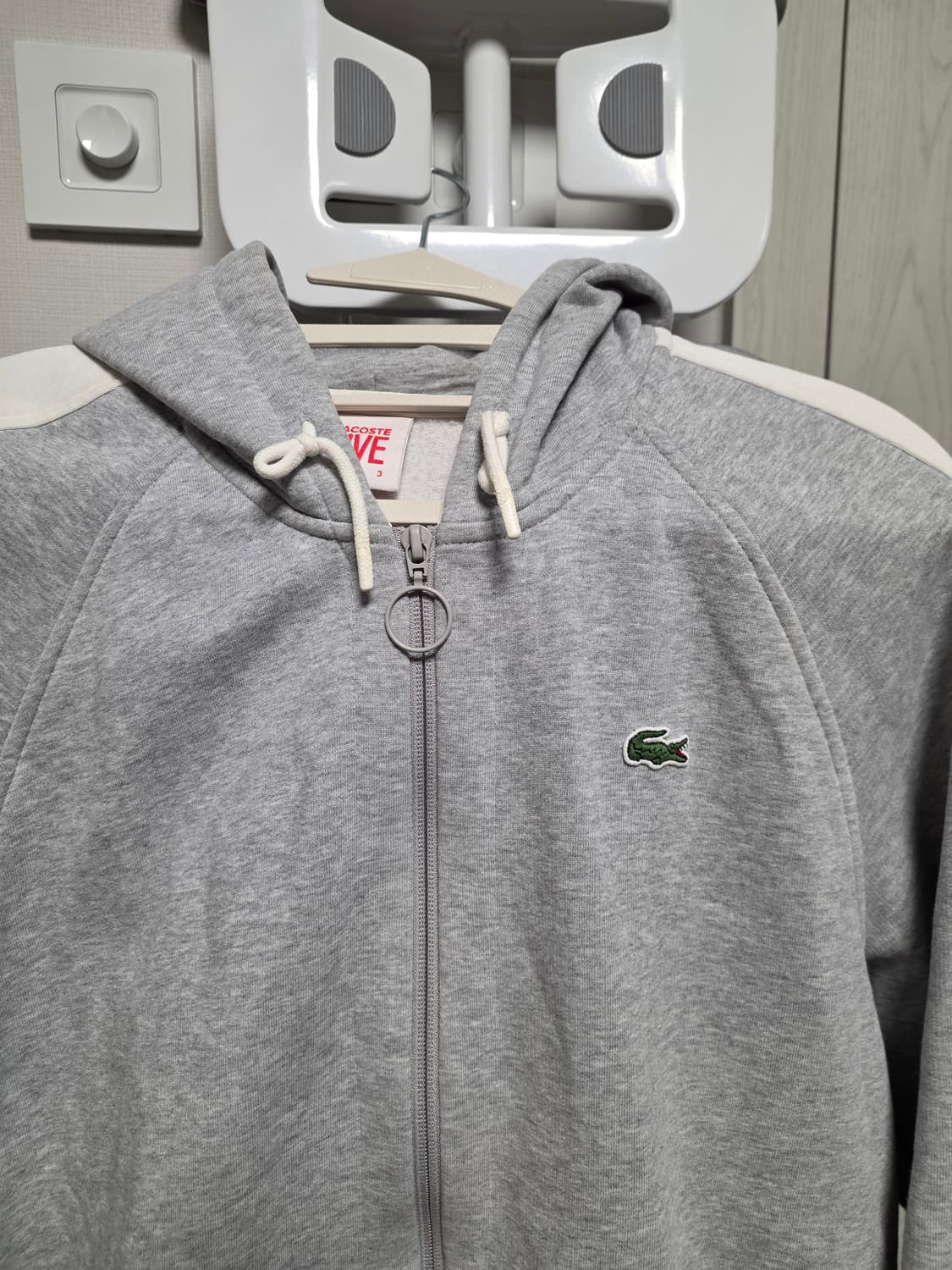 라코스테 라이브 그레이 후드집업 상품이미지2