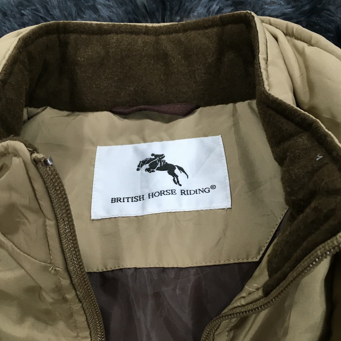 투티/0344 BRITISH HORSE RIDING 레이어드 패딩 빈티지 상품이미지6