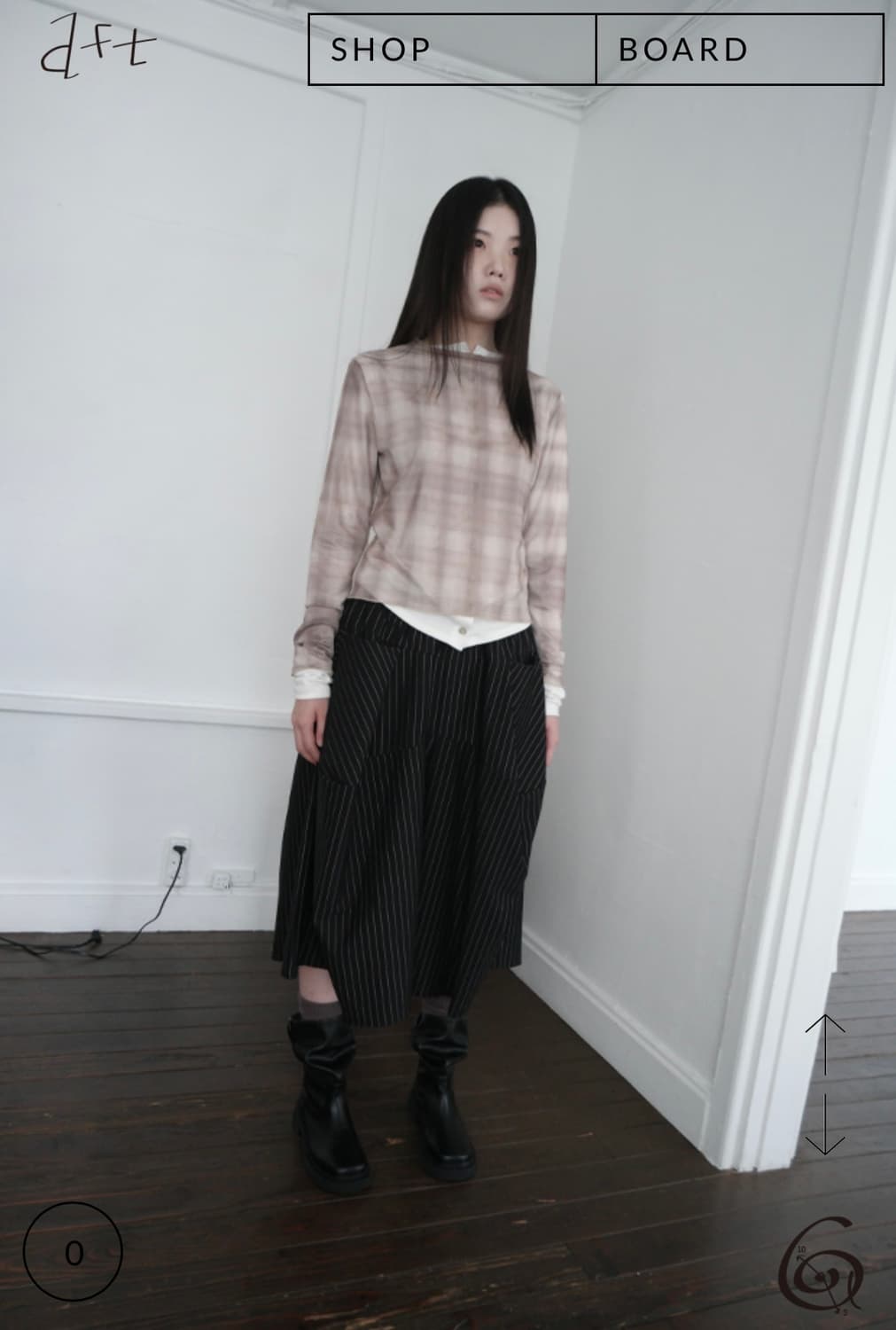 에프터먼데이 볼륨 핀턱 스커트 팬츠 상품이미지2