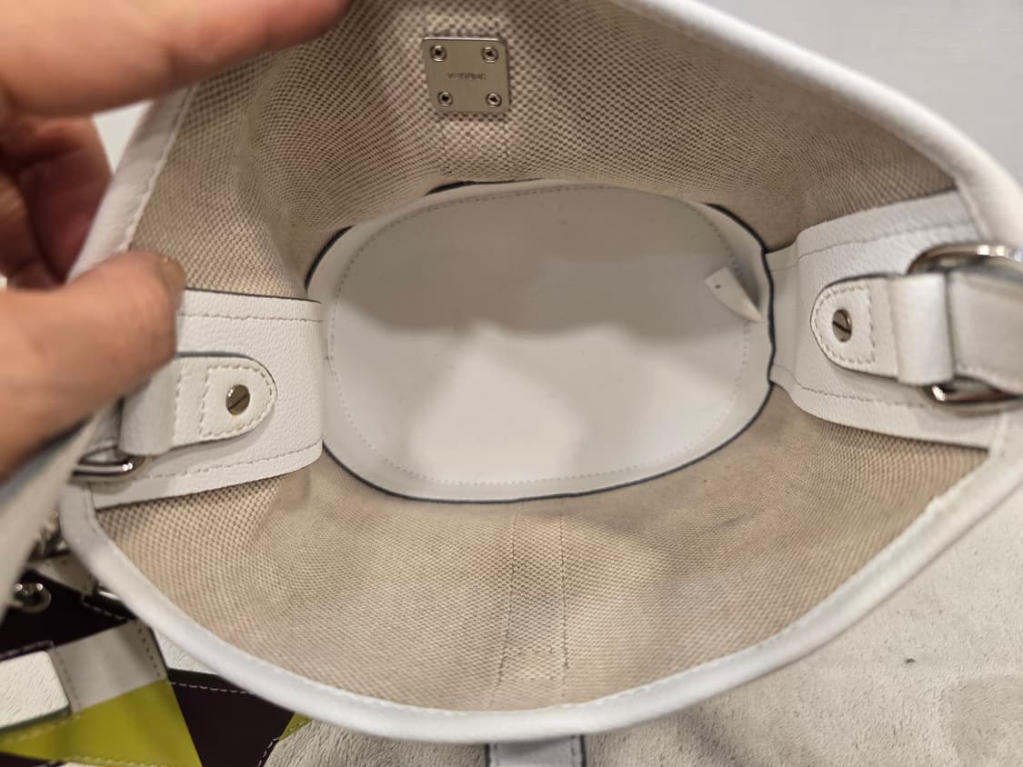 거의새거) 분크 페스토네 바스켓 피콜로 화이트 토트백 크로스백 상품이미지10