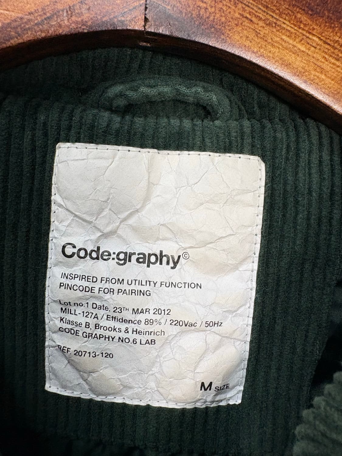 코드그라피 코듀로이 잉크심볼 바시티자켓 A3078 상품이미지5