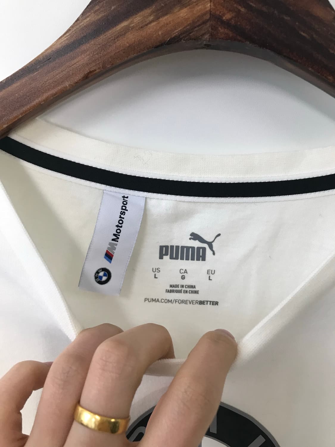 푸마 BMW 화이트 반팔 티셔츠 상품이미지6